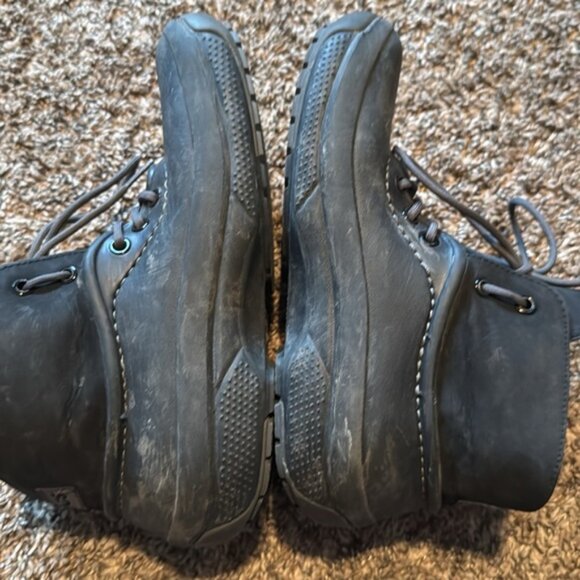 Crocs Suede Upper Lace Up Booties Womens Size 7 Mens Size 5 - Picture 6 of 6